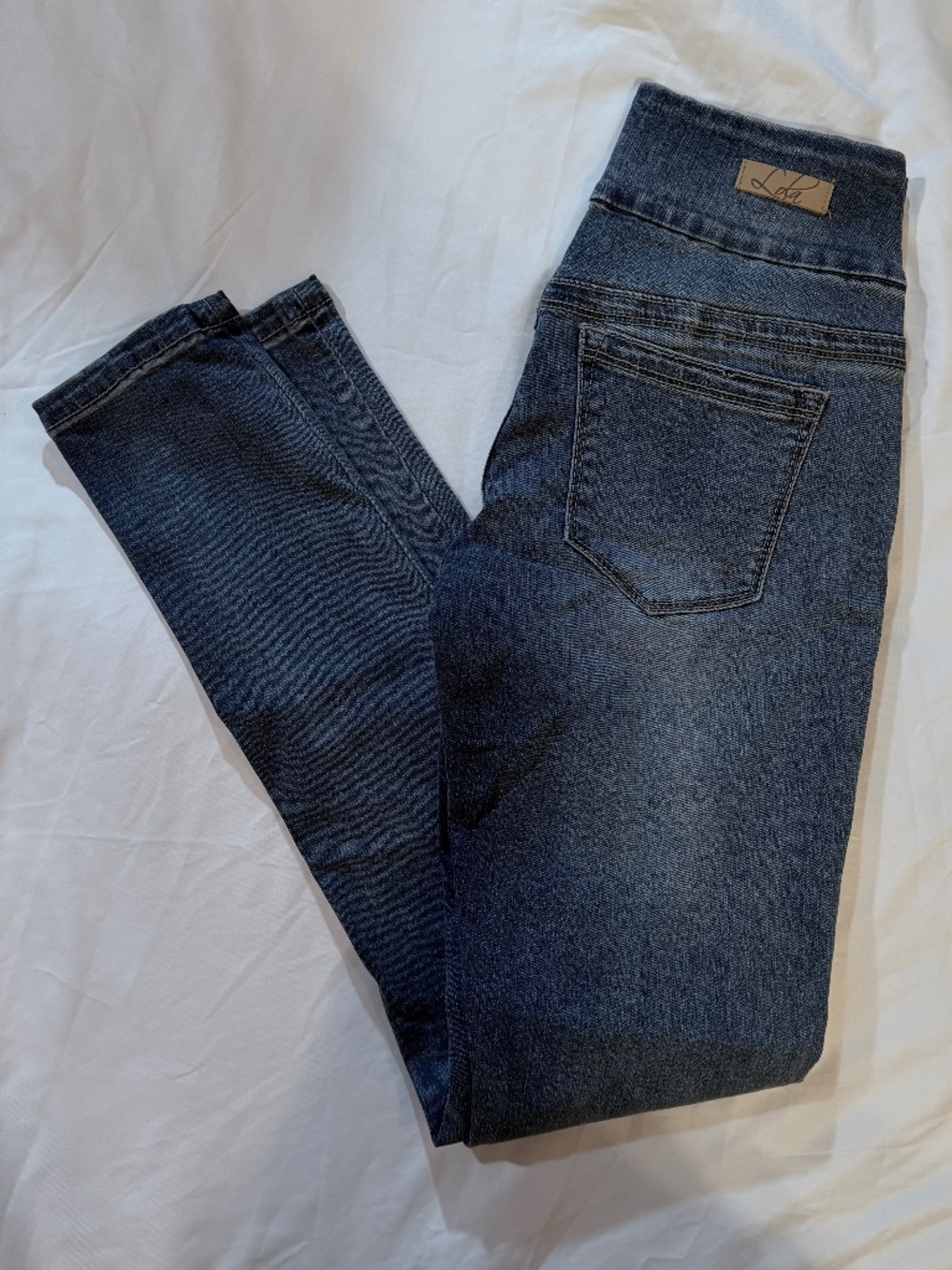 Lola Jeans Anna Mid Rise Skinny 4 Way Stretch 360 Comfort Size 0